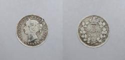 World Coins - CANADA: 1893 Victoria 5 Cents