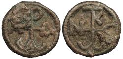Ancient Coins - Constantine VII & Romanus I 920-944 A.D. Cast AE19 Cherson mint VF