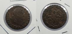 World Coins - SPAIN: 1829 Ferdinand VII 2 Maravedis