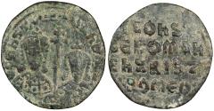 Ancient Coins - Constantine VII & Romanus I 913-959 A.D. Follis Constantinople Mint Good Fine