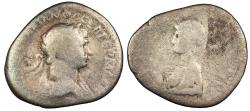 Ancient Coins - Cappadocia Caesarea Trajan 98-117 A.D. Drachm Caesarea mint VG