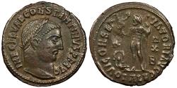 Ancient Coins - Constantine I 307-337 A.D. Follis Alexandria Mint Good VF