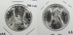 World Coins - ITALY: 1966 500 Lire