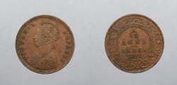 World Coins - INDIA: British Colonial 1897 Victoria 1/12 Anna
