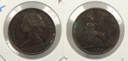 World Coins - GREAT BRITAIN 1865 Farthing