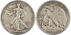 Us Coins - 1938-D Walking Liberty 50 Cents (Half Dollar) VF