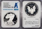 Us Coins - 2021-W Silver Eagle; Type 1 1 Dollar (Silver) Advance Releases NGC PF-70 UCAM