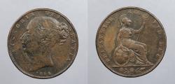 World Coins - GREAT BRITAIN: 1854 Victoria Farthing