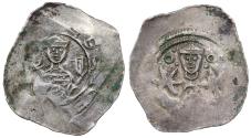 World Coins - AUSTRIA Friesach in Salzburg Archbishopric Eberhard II 1200-1246 Pfennig (Friesacher Pfennig) Near EF