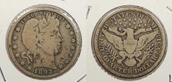 Us Coins - 1892-O Barber 25 Cents (Quarter)