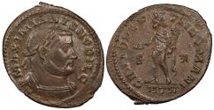 Ancient Coins - Galerius, as Caesar 293-305 A.D. Follis Trier Mint Near EF