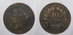World Coins - FRANCE: 1899-A 10 Centimes