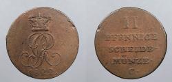 World Coins - GERMAN STATES: Hannover 1822-C 2 Pfennige
