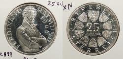 World Coins - AUSTRIA: 1966 25 Schilling Proof