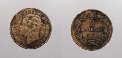 World Coins - ITALY: 1867-T 2 Centesimi