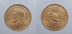 World Coins - GREAT BRITAIN: 1944 George VI Farthing