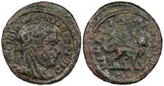 Ancient Coins - Divus Maximianus died 310 A.D. 1/4 Follis Rome Mint Good VF