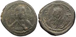 Ancient Coins - Anonymous, Time of Romanus IV 1068-1071 A.D. Follis Constantinople Mint Good Fine