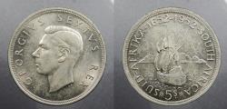 World Coins - SOUTH AFRICA: 1952 George VI 5 Shillings