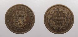 World Coins - LUXEMBOURG: 1870 5 Centimes