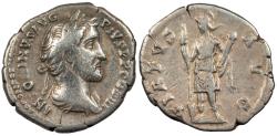 Ancient Coins - Antoninus Pius 138-161 A.D. Denarius Rome mint Good Fine