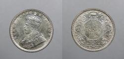 World Coins - INDIA: British Colonial 1917 (c) George V 1/4 Rupee