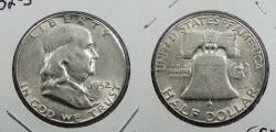 Us Coins - 1952-S Franklin 50 Cents (Half Dollar)