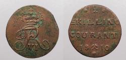 World Coins - NORWAY: 1810 One Year Type 2 Skilling
