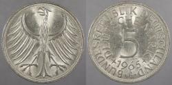 World Coins - GERMANY (WEST) 1965-F 5 Mark