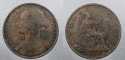 World Coins - GREAT BRITAIN: 1892 Victoria Penny