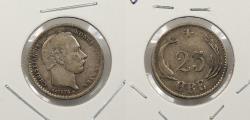 World Coins - DENMARK: 1874 25 Øre