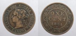 World Coins - CANADA: 1881-H Victoria Cent