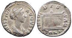 Ancient Coins - Crispina, wife of Commodus 178-182 A.D. Denarius Rome Mint Good Fine
