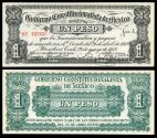 World Coins - MEXICO Revolutionary COAHUILA Gobierno Constitucionalista de México - Monclova 28 May 1913 Peso UNC