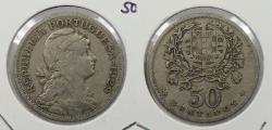 World Coins - PORTUGAL: 1929 50 Centavos