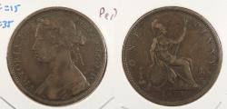 World Coins - GREAT BRITAIN 1874-H Penny