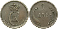 World Coins - DENMARK 1879 1 Ore