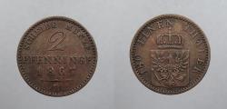 World Coins - GERMAN STATES: Prussia 1867-B 2 Pfenninge