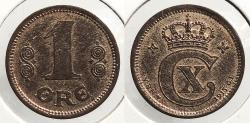 World Coins - DENMARK 1915 Ore