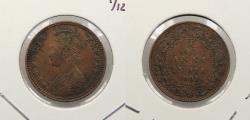 World Coins - INDIA: 1901 Victoria 1/12 Anna