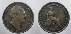 World Coins - GREAT BRITAIN: 1831 William IIII Penny