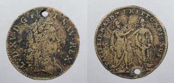 World Coins - FRANCE: ND (1723) Capture of Fontarabia; Louis XV 27mm Jeton