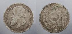 World Coins - BRAZIL: 1869 1 Year Type 1000 Reis