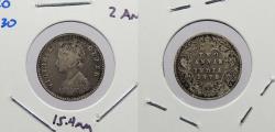 World Coins - INDIA: 1875 (c) Victoria 2 Annas