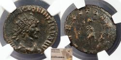 Ancient Coins - Quintillus 270 A.D. Antoninianus Rome Mint NGC EF