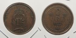 World Coins - SWEDEN: 1877 2 Ore