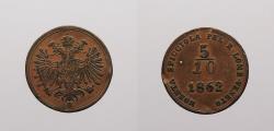 World Coins - ITALIAN STATES: Lombardy-Venetia 1862-B 5/10 Scudo