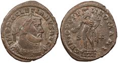 Ancient Coins - Diocletian 284-305 A.D. Follis Trier Mint Good VF