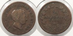 World Coins - GERMAN STATES Baden 1830 1/2 Kreuzer