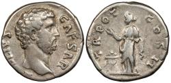 Ancient Coins - Aelius Caesar 136-138 A.D. Denarius Rome Mint VF Ex Triskeles 22, 428.